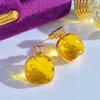 Pendientes de una sola flor de cristal con diseño original y creativo de botella de perfume, pendientes de accesorios exquisitos con fuego artificial transfronterizo