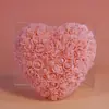 Regalo Día de San Valentín Chino Caja de Regalo con Forma de Corazón de Flor de Espuma de Polietileno Flor de Rosa Eterna Al Por Mayor en Stock Flor Eterna Flor Seca