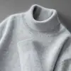 Nuevo Suéter de Cuello Alto Grueso de Cachemira Pura para Hombre Otoño e Invierno 2026 Suéter de Cachemira de Manga Larga Casual de Negocios