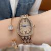 Poesia Gaudi Moda Alto Senso Romano Elegante Pulseira em Forma de Cobra Full Diamond Relógio de Diamante Relógio de Personalidade Feminino Mulheres