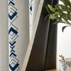 Nuevas cortinas opacas americanas con anillos de hierro para sala de estar, balcón, dormitorio, cortinas para cortinas terminadas transfronterizas