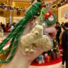 Regalo de Navidad Llavero de Oro Puro 999 para Atraer Riqueza, Cadena para Teléfono Móvil, Colgante para Bolso, Recuerdo de Empresa