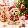 Llavero de Pintura de Diamantes DIY Navideño, Colgante de Animales Lindos con Arte de Diamantes, Decoración Hecha a Mano con Pedrería, Regalo Navideño Transfronterizo
