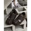 Otoño 2026 Nuevo Retro Hebilla Con Cordones Suela Gruesa Aumentador de Altura Mary Jane Mocasín Casual Zapatos Pequeños de Piel Mujer