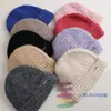 Chapéu de Lã Tricotado com Dopamina Ins Chapéu de Lã Engrossado Chapéu Quente Chapéu para Frio Inverno Mulheres Moda Protetor de Orelha Outono