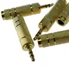 Grande macho pequeno conector de tomada de guitarra adaptador de cabo de áudio conector 6,35 para 3,5