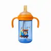 Taza de Aprendizaje con Popote y Asa para Bebé de PP Antiderrames 330ml Gran Capacidad Taza de Agua Infantil para Guardería Taza de Dibujos Animados