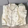 Varios estilos y colores de conjuntos de algodón nube para primavera y otoño con mangas largas y pantalones largos, nuevo modelo 2026, adecuados para usar al aire libre, ropa de casa de dibujos animados