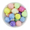 Furo para pendurar em acrílico de 16 mm, contas redondas, em atacado, material para contas feitas à mão, pingente de pulseira, pingente, acessórios de joalheria DIY
