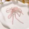 Moda Coreana Borla Cristal Perlas Flor DIY Ropa Colgante de Borla Hecho a Mano Pin Lateral Accesorio para el Cabello Broche Accesorio