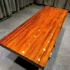 Mesa de Chá Okan de Madeira Maciça Placa Grande Estilo Chinês Mesa e Cadeira de Escritório para Chefe Combinação de Troncos
