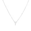 Collar con Colgante de Plata de Ley S925 Chapado en Oro de 18K con Zirconia Marquise para Mujer, Estilo Minimalista Único, Versátil para el Uso Diario, Cadena para Clavícula