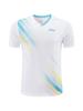 Traje de bádminton nuevo para hombre y mujer de manga corta de secado rápido transpirable para estudiantes, traje de entrenamiento de competición de bádminton para hombre y mujer 6613