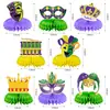 Novas Decorações de Mesa com Tema de Carnaval, Enfeites de Favo de Mel, Montagem de Atmosfera Criativa, Decorações Festivas para Festa