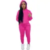 Ropa para Mujer Europea y Americana, Conjunto de Sudadera con Forro Polar de Dos Piezas, Conjunto de Pantalones para Mujer de Cadera Ancha, Sudadera Deportiva Casual, Al por Mayor en Stock