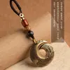Pingente de Chave de Carro de Latão Time-to-Time Chaveiro de Transferência Segura Personalidade Criativa Masculino e Feminino Joia de Bolsa de Alta Qualidade