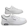 Sapatos Masculinos 2025 Primavera e Verão Novo Fashionável Combina com Tudo Respirável Sapatos Brancos Leves Sola Macia Casual Sapatos de Lona Estudantes Sapatos Masculinos