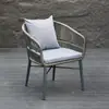 Mesa e cadeiras de jardim ao ar livre combinação de mesa de centro de lazer cadeira de vime ao ar livre varanda à prova d'água terraço de jardim vila casa vime