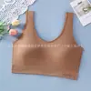 12 colores sin costuras color amoníaco nude algodón talla grande belleza espalda ropa interior alta elasticidad transpirable copa de látex fija talla extra grande pecho envuelto