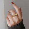 Anillo Geométrico Irregular Estilo Coreano para Mujer, Anillo Abierto Simple de Signo de Exclamación de Moda Retro, Anillo para Dedo Índice Moderno