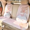 Blue Rain Cuatro Estaciones Universal Soporte para Cabecera y Lumbar de Coche Almohada de Coche de Conejito Lindo Cojín de Soporte para Cintura de Coche No Cansado para Sentarse Largo
