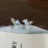 Brincos Azuis Estrela de Zircônia Frescos e Doces para Meninas e Mulheres, Exquisitos e Fashion, Tendência e Versáteis
