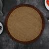Individual Tejido Transfronterizo Estilo Ins Nórdico Algodón y Lino Aislamiento para Mesa de Comedor Accesorios para Sesión de Fotos Hogar Yute Decorativo Posavasos