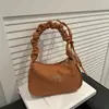 Bolso de Hombro Plegado con Lazo para Mujer, Moderno y Versátil, Bolso de Hombro Sencillo, Elegante Bolso Casual para el Día a Día, Bolso de Mano