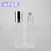 Frasco Quadrado Transparente com Rolo 3ml-20ml Frasco para Óleo Essencial Frasco para Perfume Frasco com Rolo para Subembalagem de Óleo Essencial
