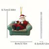 Transfronteiriço Novo Desenho Animado Papai Noel Ciclismo Presente Interior do Carro Pingente Acrílico Bolsa Chaveiro Decoração
