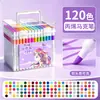 Marcador acrílico lavável e cor opaca empilhável à prova d'água secagem rápida pintado à mão diy caneta aquarela livro de desenho
