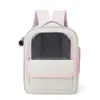 Mochila Portátil Espacial para Mascotas para Uso en Exteriores, Mochila Escolar de Doble Hombro, Gran Capacidad, Plegable y Transpirable para Gatos