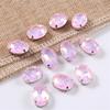 Oval proteína moca garra taladro huevo de paloma cristal vidrio cosido a mano taladro DIY ropa zapatos de boda y sombreros accesorios de joyería