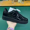 Zapatos de Hombre Transfronterizos, Tenis de Caña Baja de Charol, Tenis Blancos, Tenis Clásicos de Cuero de Primera Capa para Pareja, Zapatos Casuales de Moda