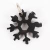 Llave de copo de nieve multifuncional de fábrica, enchufe EDC octagonal hexagonal, totalmente de acero, 19 en 1, tarjeta de herramientas universal portátil