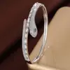 Pulsera Exquisita de Circonio con Forma de Serpiente Simulada con Galvanoplastia, Sensación Exquisita y de Alta Gama, Pulsera Exótica de Circonio para Mujeres, Venta Caliente Transfronteriza