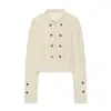 Bestseller transfronterizo de AliExpress: Colección nueva primavera 2026, chaqueta elegante y a la moda con borde de encaje y nudo 5063803