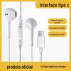 Adequado para todos os tipos de telefones celulares Apple Android e outros fones de ouvido com controle de fio com microfone com volume ajustável fones de ouvido com fio
