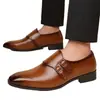 Sapatos brogue de couro plus size mais vendidos da Amazon para homens, casuais, formais e para uso profissional - 25611
