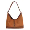 Bolso Tote de Gama Alta de Gran Capacidad para Mujer 2025 Nuevo de Moda Otoño e Invierno Textura de Gamuza Mate Bolso de Hombro Informal para Viajar
