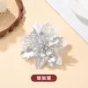 Decoração de Natal Plástico Vazado Flores de Natal DIY Árvore de Natal Colorida Acessórios de Natal Decorações Fabricante Atacado