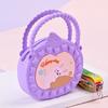 Bolsa de silicone portátil para crianças transfronteiriças Troca de moedas Armazenamento com zíper anti-queda Caixa Bolsa infantil portátil