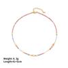 Collar de Cuentas Redstone Color Verano Fresco Perla para Mujer Color Verano Libre Sentido Superior Cadena Clavícula Girasol