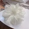 Corea del Sur Dongdaemun Super Grande Organza Cristal Burbuja Intestino Grueso Anillo para el Cabello Cuerda para el Cabello Moda Elegante Cuerda para Atar de Mujer Accesorios para el Cabello