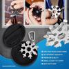 Llave multifuncional de copo de nieve herramienta de copo de nieve 18 en una llave de copo de nieve herramienta hexagonal octagonal de acero tarjeta de herramienta