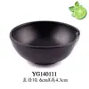 Mesa para Fondue Estilo Japonés Vajilla Creativa de Plástico Plato Negro para Snacks de Salsa de Soja Dim Sum Plato de Melamina Imitación Porcelana Tazón para Salsa Plato de Condimentos