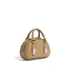 2026 Nuevo Modelo Bolso de Hombro Cruzado de Lujo con Cierre de Broche Forma de Bollo Bolso de Mano Mini Bolso de Cuero Genuino para Mujer