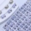 Jia Xiaoya K9 Brillante 8*10 Octagonal Flor de Hielo Corte Punta Inferior Transparente Blanqueador Lujo Ligero Gama Alta Uñas Portátiles Accesorios