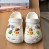 Zuecos de Dibujos Animados de Monstruo Pequeño para Mujer, Pantuflas Planas de Eva de Punta Cerrada, Zapatos de Playa para Exteriores, Sandalias Cómodas de Suela Fina para Verano