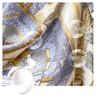 Lenço Quadrado Grande de Seda Azul de Amora Hangzhou Lenço Quadrado Presente 90X90 Lenço de Seda Xale Feminino